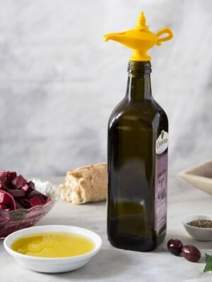 Creative Silicone Aladdin Magic Lamp Red Wine Bottle Pourer Manual Sealing Airless Bottle Stopper