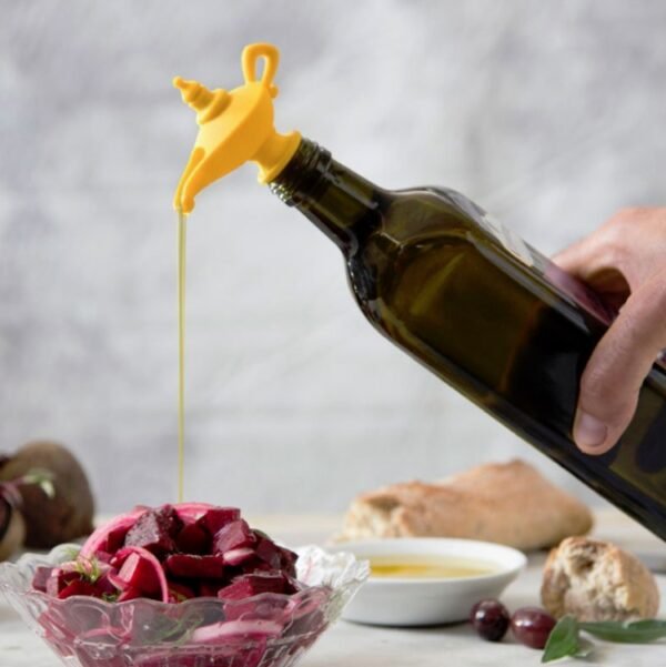 Creative Silicone Aladdin Magic Lamp Red Wine Bottle Pourer Manual Sealing Airless Bottle Stopper