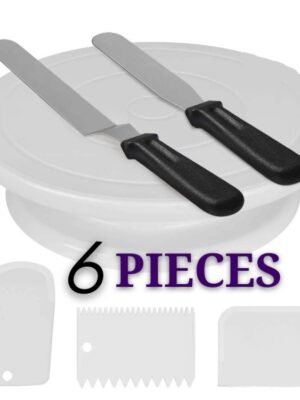 Cake Turntable Set Decorating Table Decorating Mouth Silicone Bag Baking DIY Combination, 6 PCS/Set, 12 PCS/Set, 60 PCS/Set