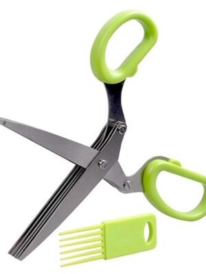 Minced 5 Layers Basil Rosemary Kitchen Scissor Shredded Chopped Scallion Cutter