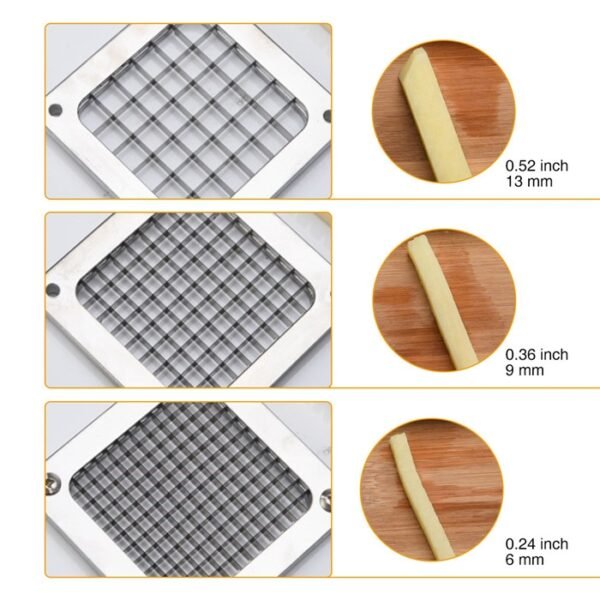 Manual Cut French Fries Machine Potato Cutter Chips Blades Fruit Vegetable Making Machine