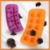 Halloween Cartoon Baking Set Chocolate Mold, Skull Shape, Pumpkin Head Shape, Wizard Hat Shape, Bat Shape