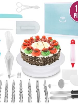 164 in 1 Cake Turntable Set Stainless Steel Decorating Mouth Baking Tools