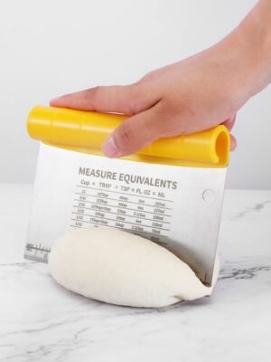 Stainless Steel Dough Cutter Scraper With Scale Cutter Baking Tools