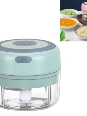 Electrical USB Rechargeable Garlic Mixing Masher Complementary Food Masher Stainless Steel Crushing Garlic Peeling Device Wireless Mini Garlic Cutter, Pink, Green, White