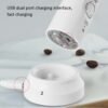 Whisk Household Electric Baking Mini Wireless Hand-Held Charging Stirrer Milk Frother, White, Black