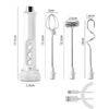 Whisk Household Electric Baking Mini Wireless Hand-Held Charging Stirrer Milk Frother, White, Black