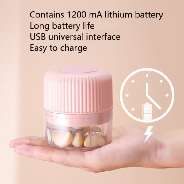 Household Vegetable Cutting Electric USB Garlic Masher Baby Mini Cooking Machine Baby Food Supplement Machine, 100ml, 250ml, 100ml + 250ml
