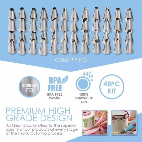 205 in 1 Cake Decorating Turntable Set Cake Decorating Mouth Baking Utensils