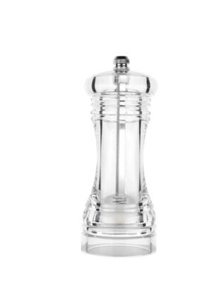 Acrylic Transparent Pepper Grinder Manual Pepper Grinder Ceramic Core Multi-Purpose Seasoning Bottle, 4 Inch, 5 Inch, 6 Inch