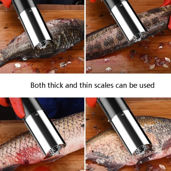 Electric Fish Scale Scraper Household Automatic Wireless Scraping Tool CN Plug, Black Single Battery, Black Single Battery+Cutter Head, Black Dual Battery, Black Dual Battery+Cutter Head, Red Single Battery, Red Single Battery+Cutter Head...