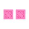2 PCS Fondant Cake Silicone Mold Hollow Embossed Border Frame Retro Photo Frame Mould
