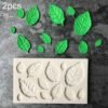 TBD0556133.jpg 2PCS Sugarcraft Leaf Silicone Fondant Mold Cake Decorating Tools Chocolate Baking Mold