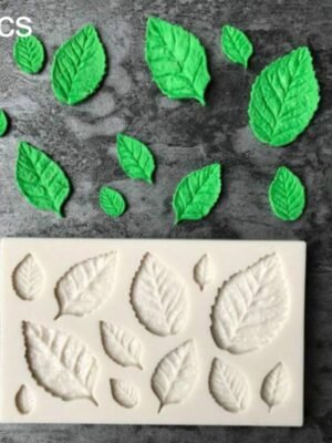 2PCS Sugarcraft Leaf Silicone Fondant Mold Cake Decorating Tools Chocolate Baking Mold