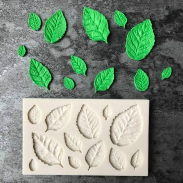 TBD0556133_1.jpg 2PCS Sugarcraft Leaf Silicone Fondant Mold Cake Decorating Tools Chocolate Baking Mold