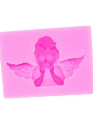 2 PCS Angel Shape Fondant Cake Silicone Mold Aroma Soft Clay Clay Gypsum Plastic Decoration, Angel Shape