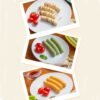 Food Grade Silicone Round Sausage Mold Baking Mold Homemade DIY Hot Dog Mold, Random Color Delivery