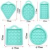 5 in 1 Food Grade Silicone Waffle Mold Kitchen Cake Set Baking Supplies, Red, Green, Beige, Pink