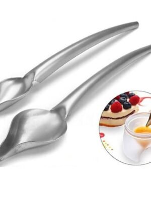 2 in 1 DIY Stainless Steel Chocolate Spoon Decorating Filter Spoon Set