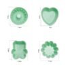 Creative DIY Silicone Cake Cup Muffin Cup Baking Mold,Style: Bear  (Macron Pink), Flower-shaped  (Macron Green), Flower-shaped (Macron Pink), Flower-shaped  (Candy Color), Hollow  (Macron Cyan), Hollow  (Macron Pink), Hollow  (Candy Color)...