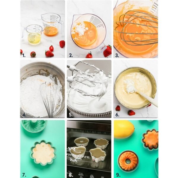 Creative DIY Silicone Cake Cup Muffin Cup Baking Mold,Style: Bear  (Macron Pink), Flower-shaped  (Macron Green), Flower-shaped (Macron Pink), Flower-shaped  (Candy Color), Hollow  (Macron Cyan), Hollow  (Macron Pink), Hollow  (Candy Color)...