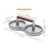 Aluminum Alloy Burger Press Meatloaf Press Mold