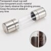 2 in 1 Stainless Steel Manual Pepper Mill Double-Head Pepper Mill