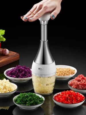 304 Stainless Steel Pressing Mincer Household Multifunctional Vegetable Cutter Pounding Garlic