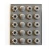 Silicone Cake Mold 25 Grid Fudge Hard Candy Silicone Biscuit Mold, Fruit, Donuts