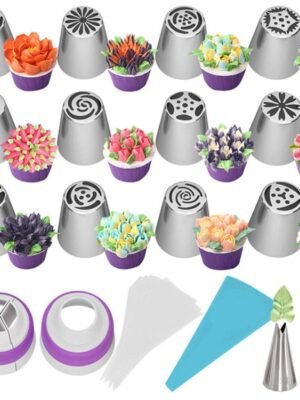 27 in 1 Decorating Mouth Set Seamless Cream Squeezing Mouth