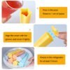 4 in 1 Children Star Popsicle Mold Set Food Grade Silicone Ice Cream Mold Random Colour Delivery