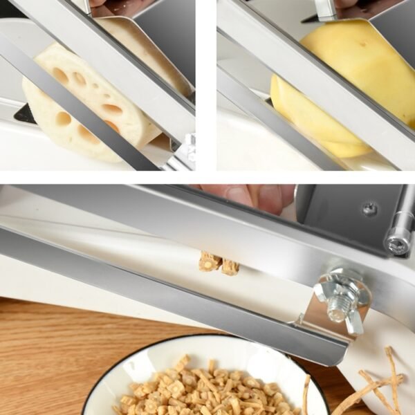 Lamb Slicer Household Manual Vegetable Cutter Meat Slicer, White