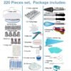 220 in 1 Cake Turntable Decorating Nozzle Set Baking Tool Fondant Mold Set