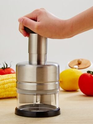 Stainless Steel Vegetable Cutter Kitchen Gadgets Onion Press Garlic Press