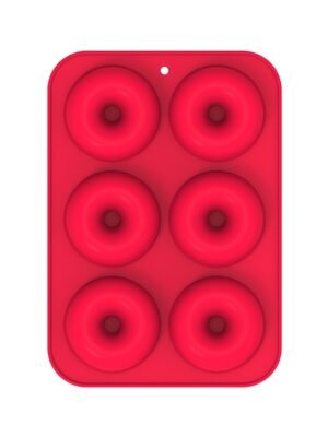 Oven Baking Tools Silicone Cake Donut Mold, 8 Even Brown, 6 Even Blue, 6 Even Purple, 6 Even Green, 6 Even Orange, 6 Even Yellow, 6 Even Red
