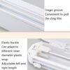 Suction Cup Type Cling Film Cutter Household Plastic Wrap Adjustable Storage Cutting Box, Suction Cup Cling Film Cutter