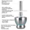 Kitchen 304 Stainless Steel Garlic Masher Spice Bean Nut Grinder, Straight Shape, Waist Shape, Drum Shape, Big Bowl Shape, Large Drum Shape