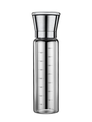 304 Stainless Steel Sea Salt Pepper Grinder Home Pepper Coffee  Manual Grinding Bottle, 2 PCS 200ml, 270ml, 450ml