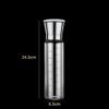 304 Stainless Steel Sea Salt Pepper Grinder Home Pepper Coffee  Manual Grinding Bottle, 2 PCS 200ml, 270ml, 450ml
