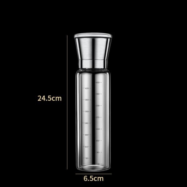 304 Stainless Steel Sea Salt Pepper Grinder Home Pepper Coffee  Manual Grinding Bottle, 2 PCS 200ml, 270ml, 450ml