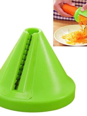 Kitchen Funnel Model Spiral Slicer Vegetable Shred Carrot Cutter, Carrot Cutter(Green), Carrot Cutter(Red)