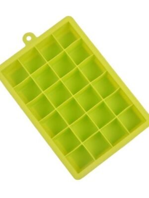 24 Grids Silicone Ice Cube Tray Molds Square Shape Ice Cube Maker Fruit Popsicle Ice Cream Mold, 24-Grid(Dark blue), 24-Grid(Grass green), 24-Grid(Rose red), 24-Grid(Sky blue), 24-Grid(Light purple)