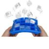 24 Grids Silicone Ice Cube Tray Molds Square Shape Ice Cube Maker Fruit Popsicle Ice Cream Mold, 24-Grid(Dark blue), 24-Grid(Grass green), 24-Grid(Rose red), 24-Grid(Sky blue), 24-Grid(Light purple)