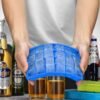24 Grids Silicone Ice Cube Tray Molds Square Shape Ice Cube Maker Fruit Popsicle Ice Cream Mold, 24-Grid(Dark blue), 24-Grid(Grass green), 24-Grid(Rose red), 24-Grid(Sky blue), 24-Grid(Light purple)