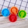 Kitchen Ice Box Food Grade Silicone Skull Ice Lattice Creative Whiskey Ice Ball Ice Mould, Cat Paw Shape(Red), Skull Shape(Blue), Skull ShapeGreen), Skull Shape(Orange)