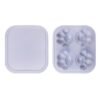 Household Cat Paw Shape Creative Silicone Ice Box Ice Cube Mold Ice Hockey DIY Food Supplement Box with Lid, Cat Paw Shape(Lilac Purple), Cat Paw Shape(Shrimp Red), Cat Paw Shape(Vegetation Green), Cat Paw Shape(Blue Green), Cat Paw Shape(Pink Purple)