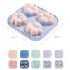 Household Cat Paw Shape Creative Silicone Ice Box Ice Cube Mold Ice Hockey DIY Food Supplement Box with Lid, Cat Paw Shape(Lilac Purple), Cat Paw Shape(Shrimp Red), Cat Paw Shape(Vegetation Green), Cat Paw Shape(Blue Green), Cat Paw Shape(Pink Purple)