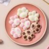 Household Cat Paw Shape Creative Silicone Ice Box Ice Cube Mold Ice Hockey DIY Food Supplement Box with Lid, Cat Paw Shape(Lilac Purple), Cat Paw Shape(Shrimp Red), Cat Paw Shape(Vegetation Green), Cat Paw Shape(Blue Green), Cat Paw Shape(Pink Purple)