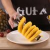 TBD059495401A_8.jpg 2 PCS Stainless Steel Pineapple Peeler Slicers Fruit Cutter Kitchen Tools, Pineapple Corer Slicer (Black handle), Pineapple Corer Slicer (Yellow handle), Pineapple Corer Slicer (Fruit Green handle)