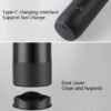 BY800 Electric Black Pepper Grinder Charge-Type Pepper Sea Salt Seasoning Grinder, Black, White, Agate Red, Emerald